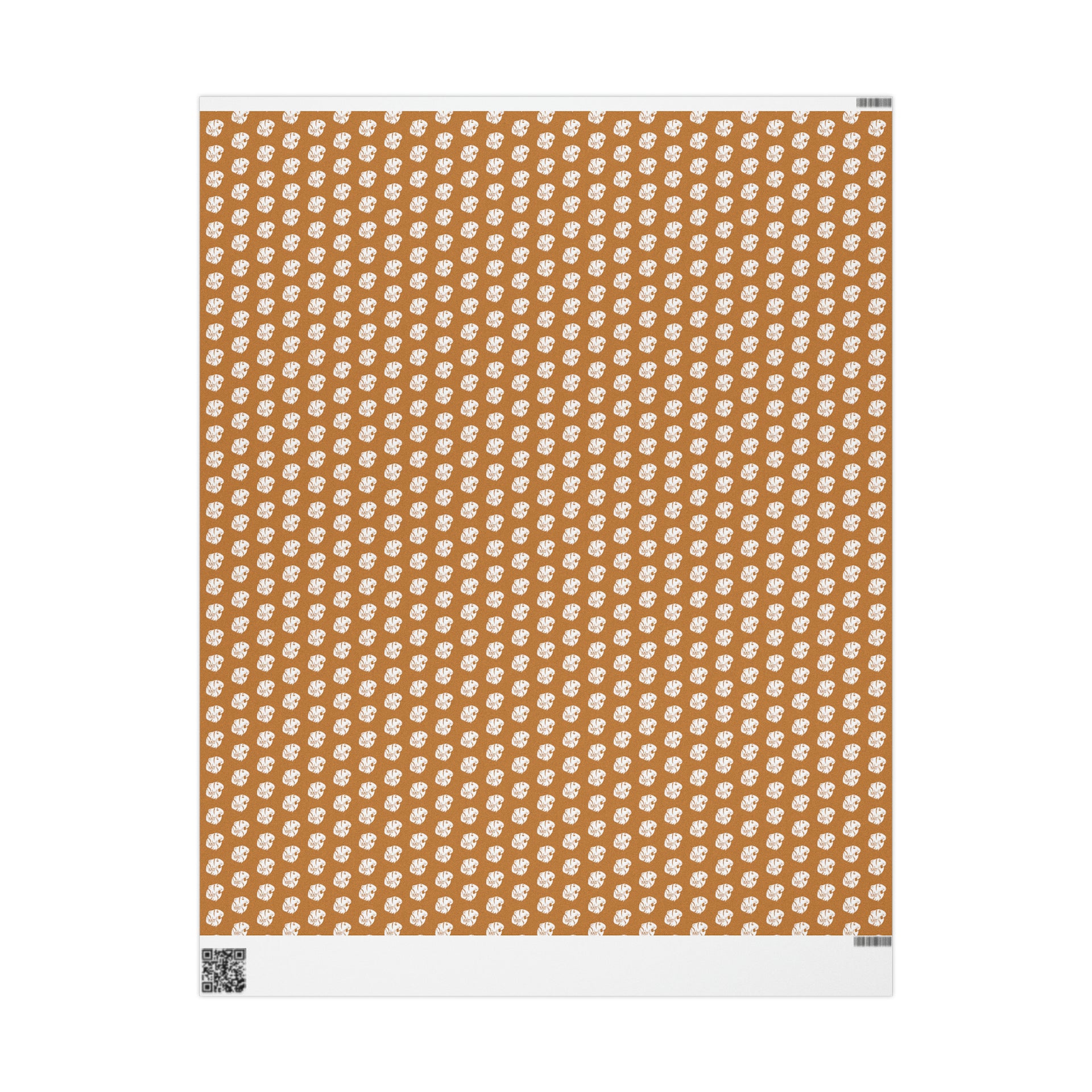 KHS - White Logo on Light Brown Wrapping Paper, 30x36 Roll, Matte Fini –